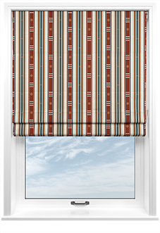 The British Stripe Co. William, Teignbridge No.1 - Twist&Fit Roman Blind